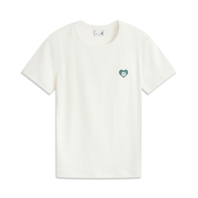 LI-NING/李宁运动潮流女子冰感舒适防晒短袖文化衫AHSU520-B品