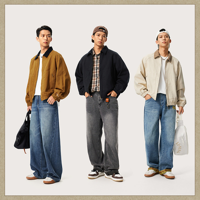 李宁男装外套2024秋冬新款夹克翻领复古上装运动服AJDU321