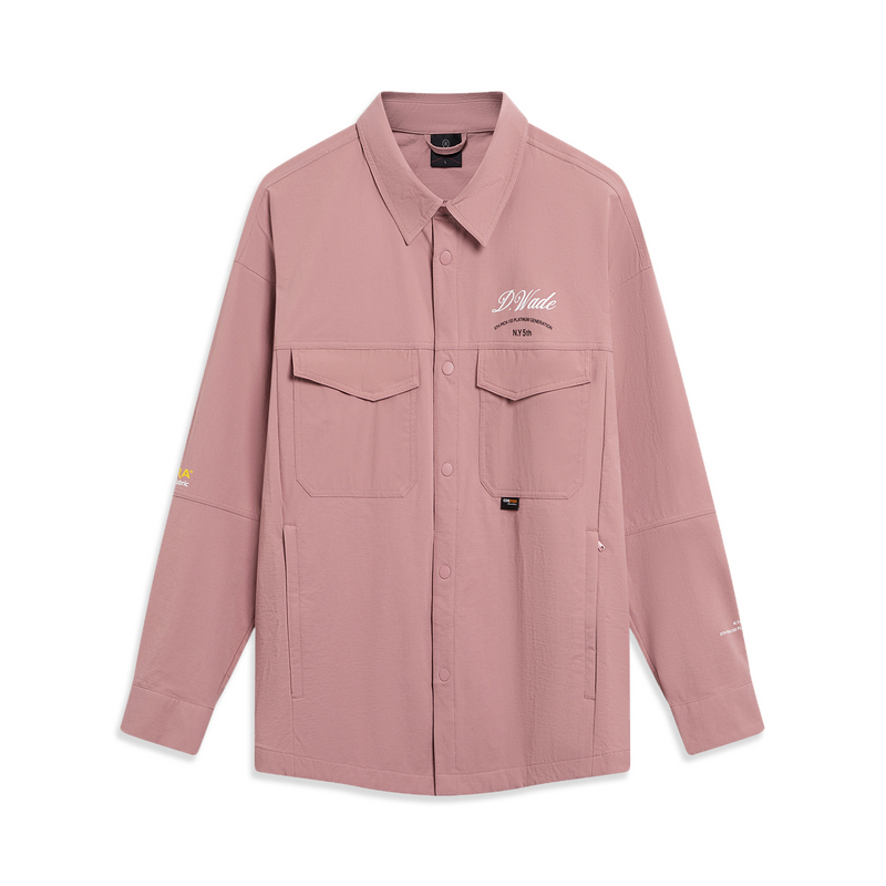 李宁男春季休闲运动舒适透气风衣长袖无帽上衣AFDT511-B品