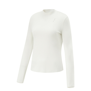 李宁健身系列女子一体织排湿紧身简约运动长袖T恤ATLU090-B品