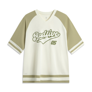 李宁短袖文化衫2025夏季新款男子反伍系列速干凉爽宽松T恤AHSV689