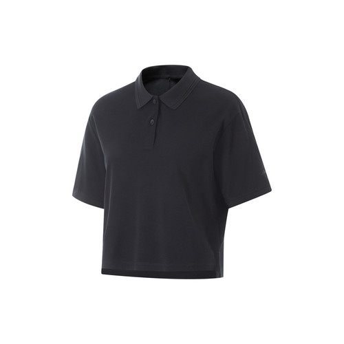 李宁2024夏季新款健身系列女休闲宽松运动短袖POLO衫 APLU284-B品