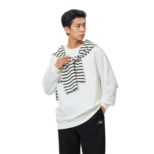 子运动系列男装 秋冬加绒裤 宽松束脚针织运动AKLU917 男士 李宁卫裤