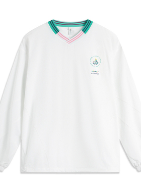 李宁运动潮流系列男女同款长袖套头衫时尚春运动服AAEU019-3-B品