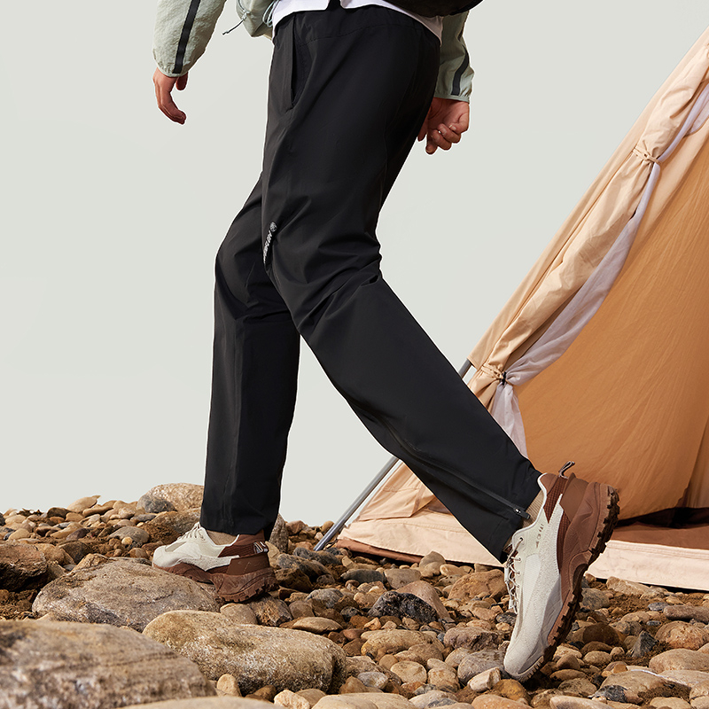 李宁正品CF溯男子新款直筒反光防泼水防风透气运动长裤AYKU623