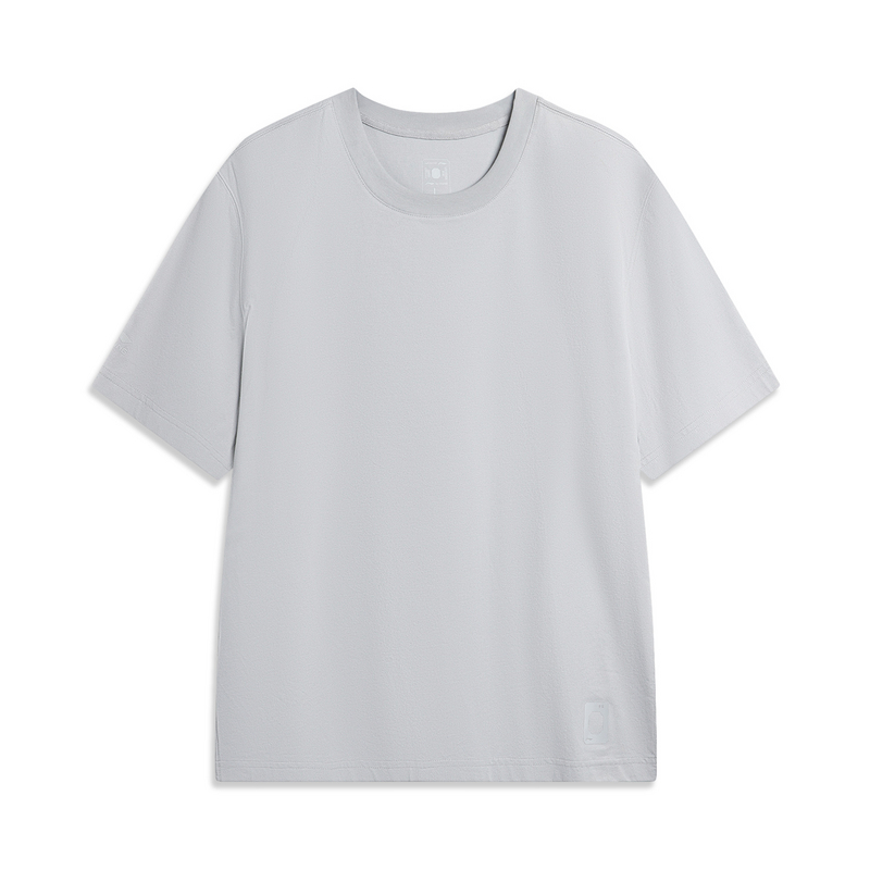 李宁中国色系列男子短袖文化衫常规型舒适透气短袖AHSU297-3-B品