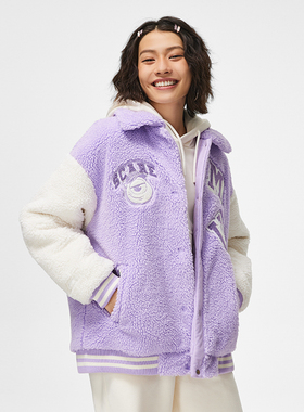 李宁女休闲保暖外套冬款长袖时尚舒适百搭棉服AJMT084-B品