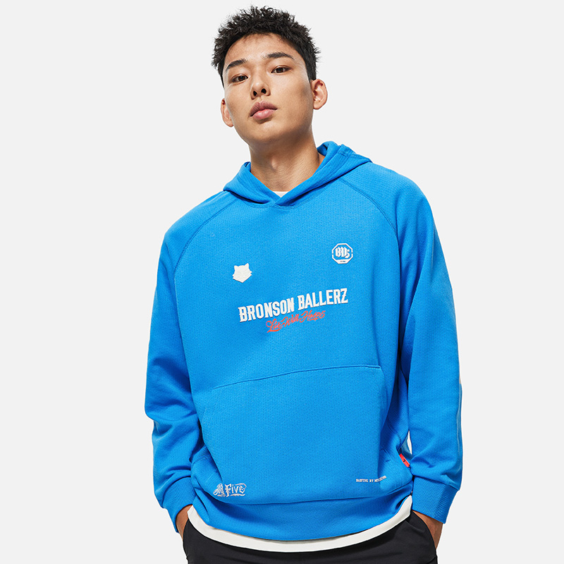 李宁男冬篮球系列时尚舒适百搭休闲宽松套头连帽卫衣AWDTB95-B品