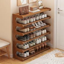 日本进口新款2025家用门口窄小型鞋架单带门楼道入户鞋柜收纳多层