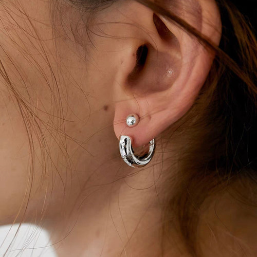 2024年新款优质黄铜耳环银针耳钉