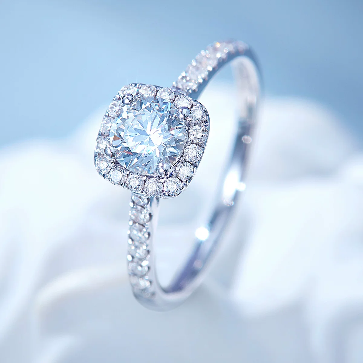Счастливое бриллиантовое кольцо для женщины 18K золото с настоящими бриллиантами, инкрустированные бриллианты 30 граней, обручальное кольцо, серьёзно к браку, новое изделие