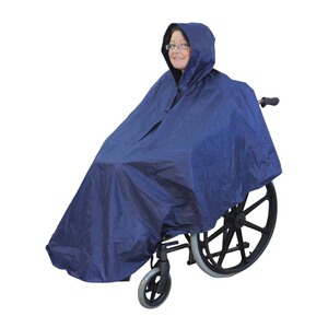 工厂现货跨境电商反光高亮轮椅雨披残疾人雨披老年人代步车雨衣