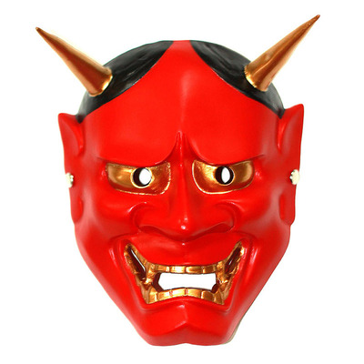 爱新奇 万圣节面具珍藏版电影主题面具 日本鬼首般若面具两款