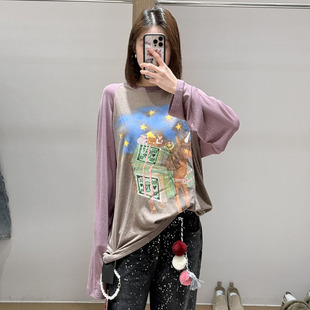 马上有钱插肩长袖 26春设计师新款 YANAG T恤 现货