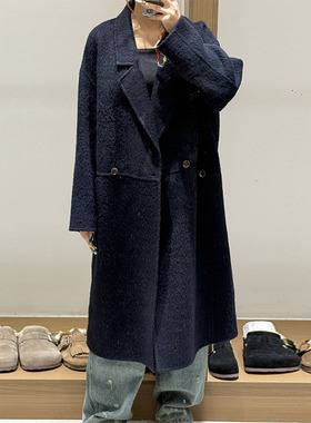 【现货】FIZZFLY | 26春季设计师新款切袋双排扣长款大衣