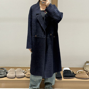 现货 切袋双排扣长款 FIZZFLY 设计师新款 大衣 26春季