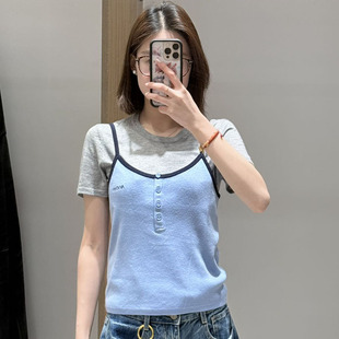 现货 针织短袖 AVVENN2026春季 设计师新款 两件套 新品