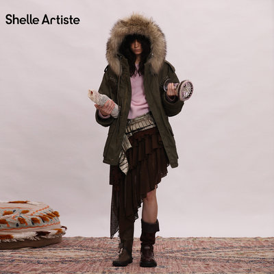 【现货】SHELLE ARTISTE26春季新款流浪艺术小众设计宽松钩花夹克