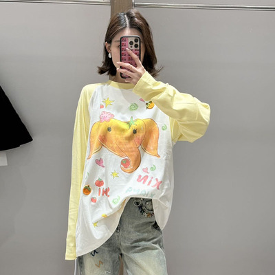 【现货】CHEERi UPi2026早春新款心象事成插肩长袖T恤