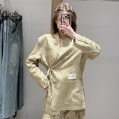 现货 现货询价26早春设计师品牌新款 碎花长袖 西服