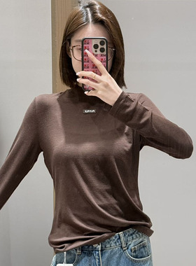 【现货】FIZZFLY | 25冬季设计师品牌新款立体领绣标打底衫