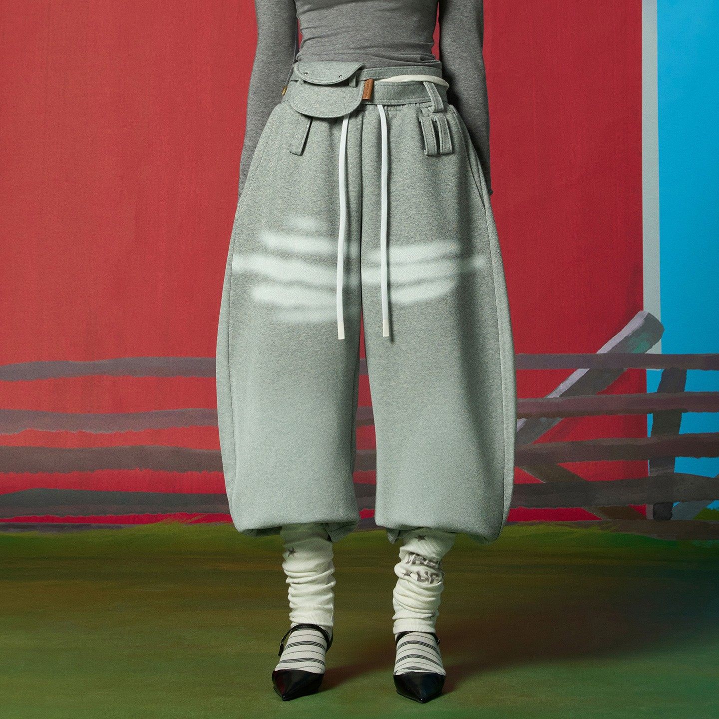 【现货】CHEERi UPi2026春季新款两件套袜套腰包卫裤