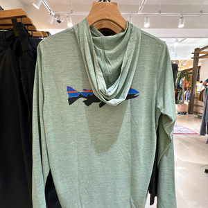 正品25年巴塔哥尼亚PATAGONIA Cool Daily C1长袖T恤连帽男款速干