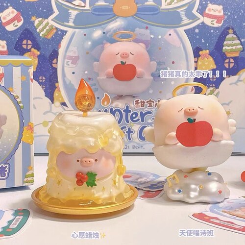 甜宝小猪冬日礼物颂圣诞潮玩盲盒手办女生可爱公仔摆件确认款