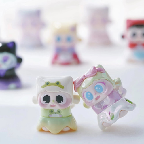 新品 pitty勇气的裙摆萌粒可爱公仔潮玩盲盒礼物摆件手办