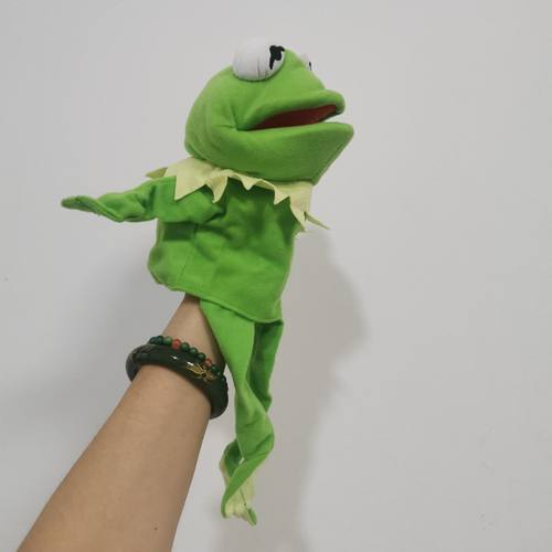 嘴巴会动 青蛙手偶 布偶秀The Muppet科米蛙手偶 腹语手偶 外单