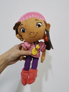 杰克与梦幻岛海盗小女孩琦琦IZZY公仔毛绒玩具生日礼物30cm