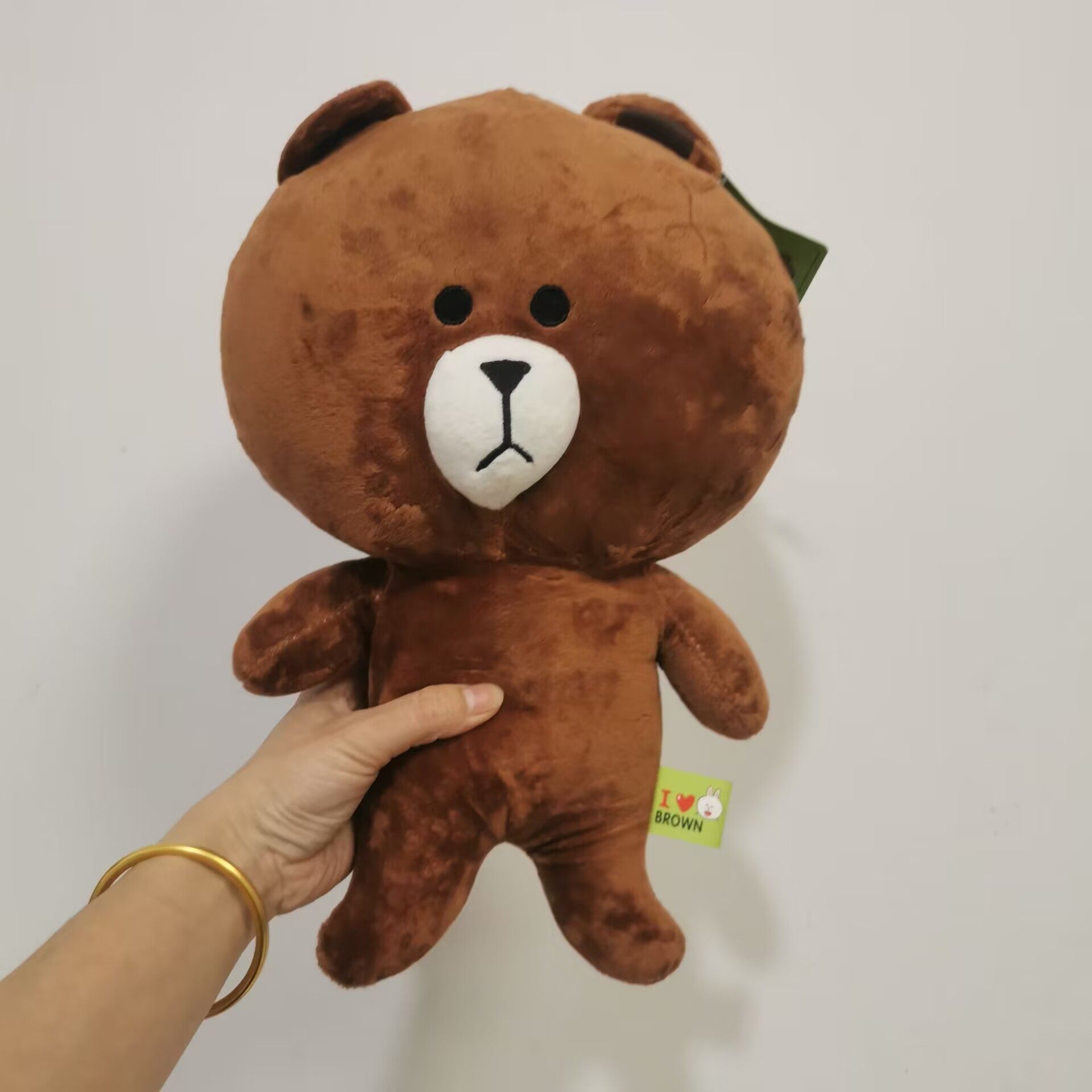 LINE博士帽布朗熊布朗熊毛绒公仔40cm