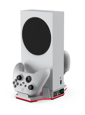 XboxSeriesS主机多功能散热底座手柄座充XSS主机底座带RGB炫彩灯