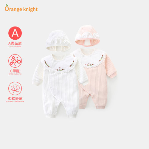 婴儿春秋季长袖超萌连体衣女宝宝