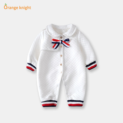婴儿秋冬衣服可爱满月连体衣