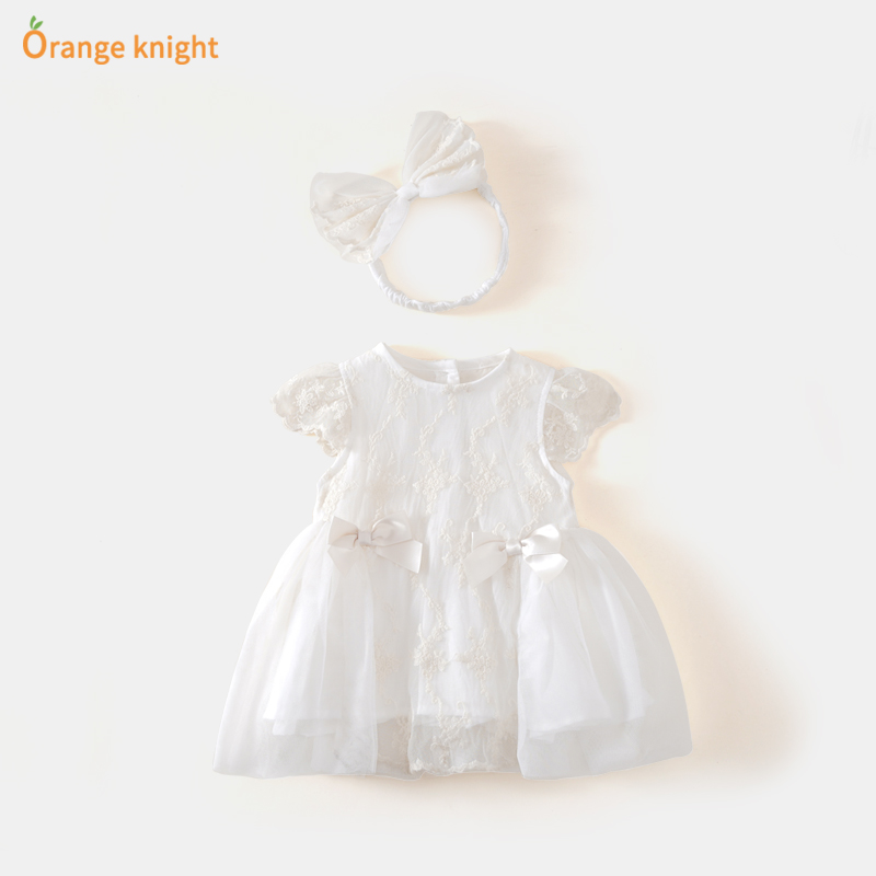 婴儿公主裙夏季初生女宝宝百天蓬蓬纱礼服周岁网红满月连衣裙洋气