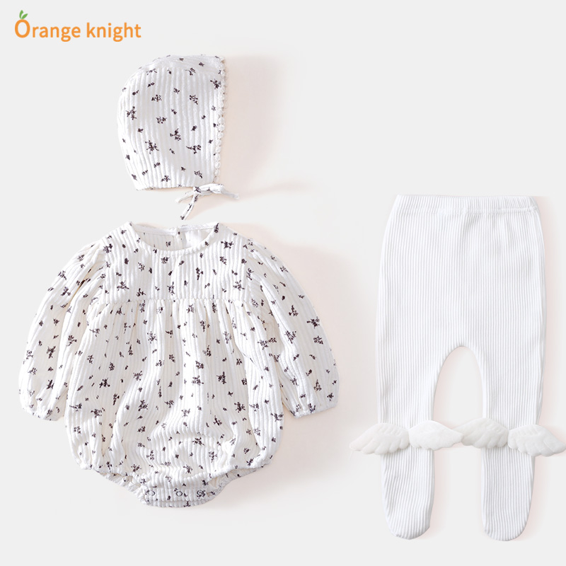 连帽公主服春装三角哈衣新生宝宝