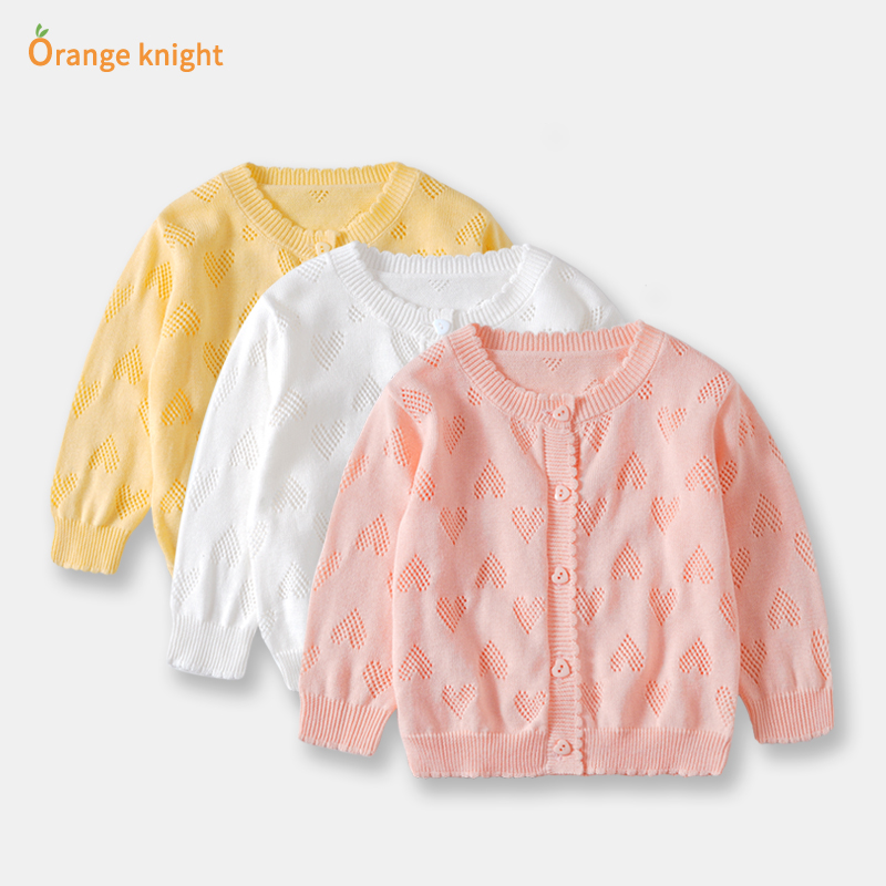 新款夏季针织女宝宝衣服空调衫