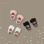 子 甜美洋气公主满月周岁礼服小芭蕾鞋 小月龄女宝宝春秋季 婴儿韩版