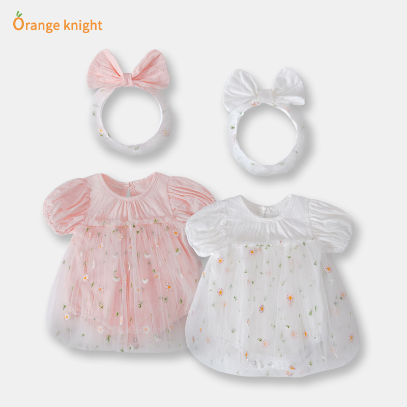 夏季短袖洋气宝宝生日周岁公主裙