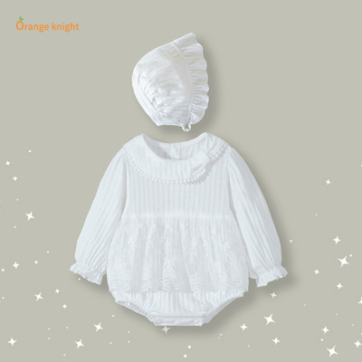 婴儿包屁衣春秋装女宝宝连体衣洋气公主风可爱小月龄衣服外穿哈衣