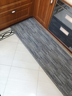 华德地毯厨房地毯柜飘窗卧室门可定制条纹地毯吸水防滑型底部