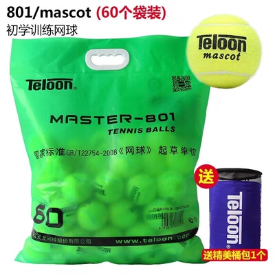 天龙网球训练球袋装801复活rising603发球机用球成人多球练习球