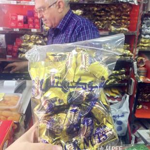 现货 迪拜特产Arabian Delights牛奶巧克力椰枣夹心杏仁 散装500g