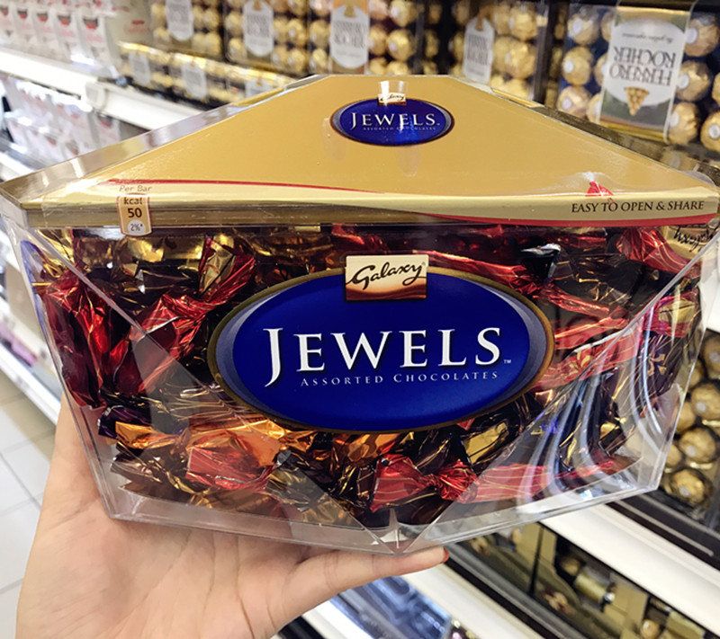现货 迪拜代购特产意大利jewels多口味夹心巧克力400克礼盒装