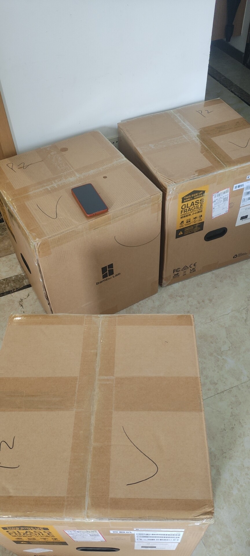 (包邮)拓竹3d打印机p1s 官方售后一年,p1sc拆掉多色未激
