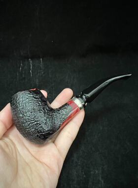 意大利Pascucci帕斯库奇 手工石楠木烟斗 黑色橡果斗