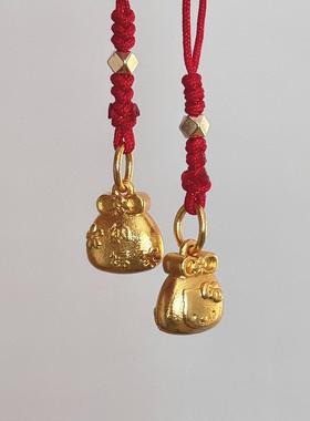 Kitty沙金福袋~ 新年红绳开运挂件手机绳