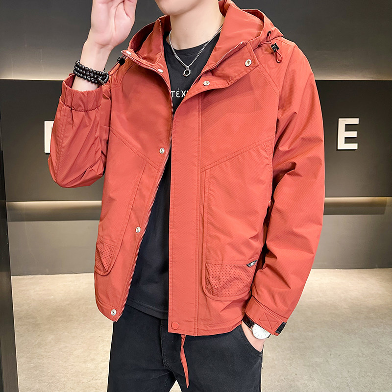 新款男士连帽夹克拉链外套JK3021-P85,男装夹克,星座304B