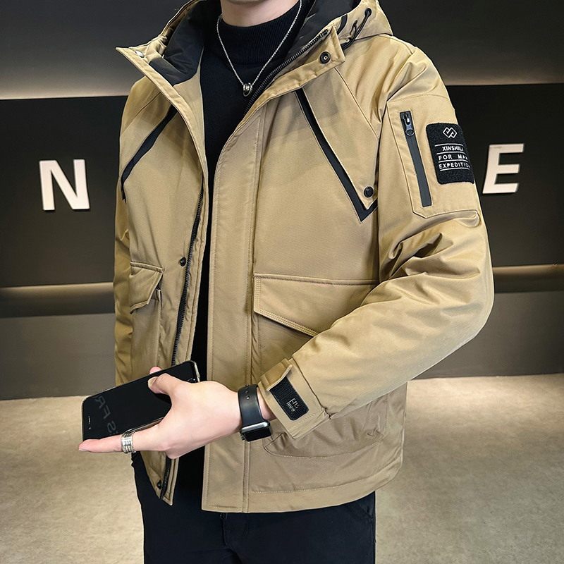 新款男士连帽夹克内里加棉加厚外套棉衣MY1119-P120控159图片